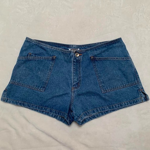 Request Jeans Pants - Vintage Y2K Request Jeans 100% Cotton Denim Jean Mini Shorts Size 15 Waist 34”